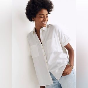 White Cotton Courier Shirt!